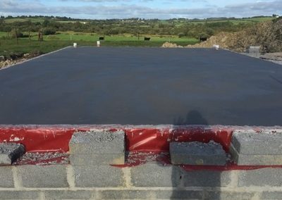 Finished concrete floor