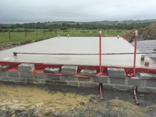finish floating concrete floor Power float finish to floor of house